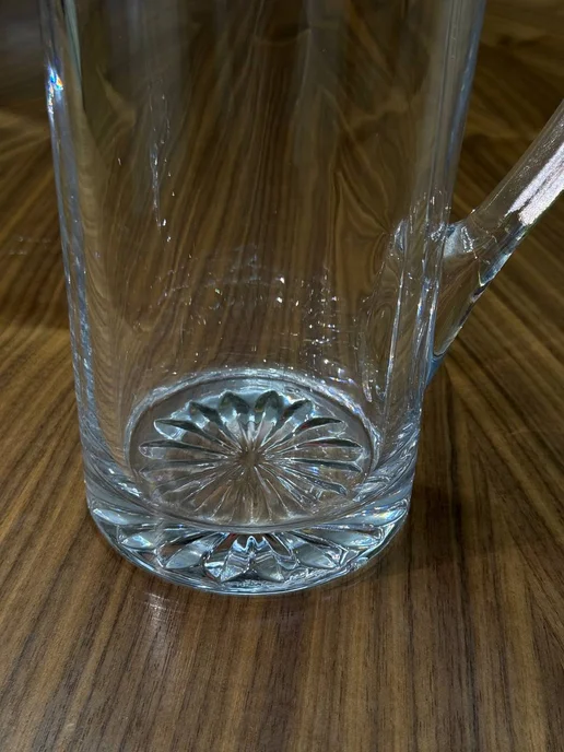 Кувшин для воды стеклянный, белый, фото 7