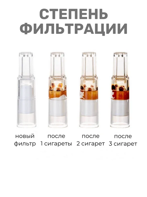 HRZ Мундштук-фильтр одноразовый для сигарет, белый, фото 3