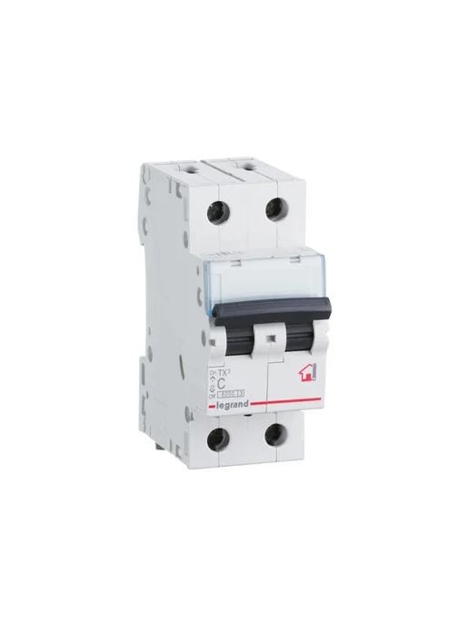 Legrand Автоматический выключатель TX3 C16A 2П 6000 404042, белый