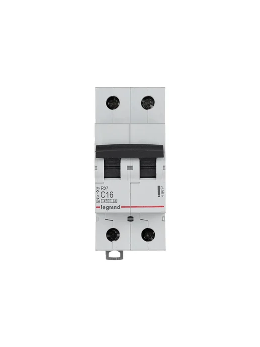 Legrand Автоматический выключатель RX3 4,5кА 16А 2П C 419697, белый, фото 2