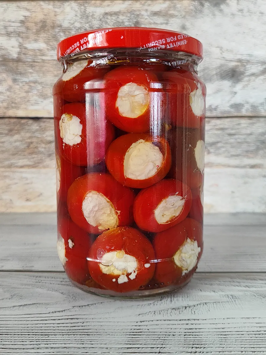 Peynir Dolgulu Kırmızı Kiraz Biber, Türkiye, 650 g 2