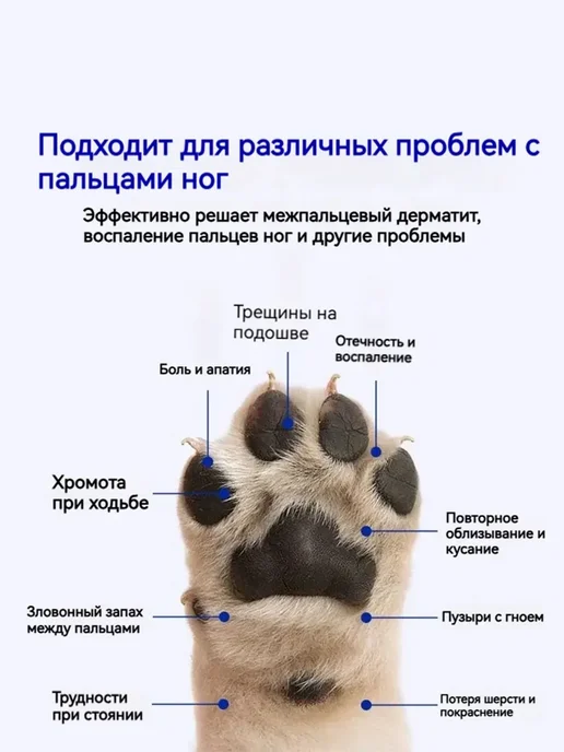 Спрей для лап собак и кошек антибактериальный 100 мл, 100 мл, фото 3