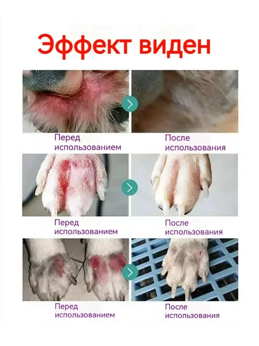 Спрей для лап собак и кошек антибактериальный 100 мл, 100 мл, фото 8