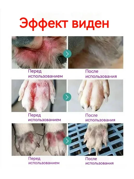 Спрей для лап собак и кошек антибактериальный 100 мл, 100 мл, фото 7