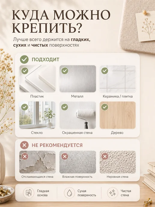 Доска для заметок и фото на стену 40x60 см, 40x60 см, фото 6