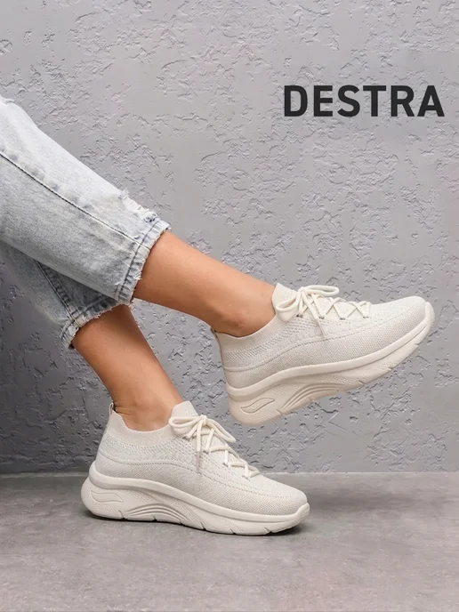 Destra Кроссовки женские, бежевый, фото 2
