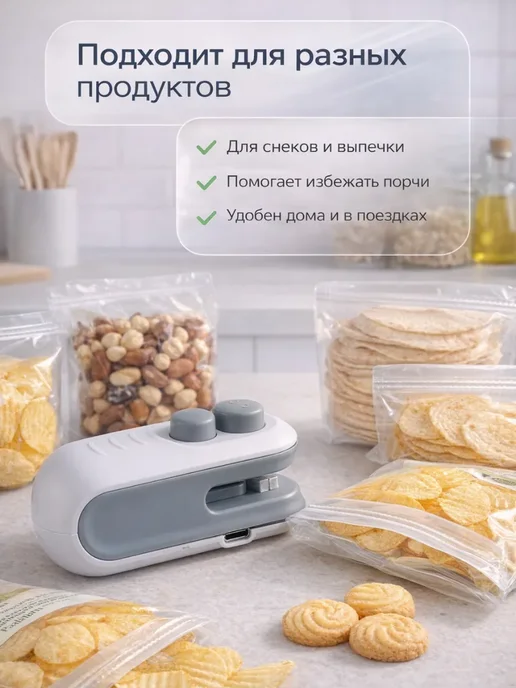 Ариш Мини прибор для герметичного закрытия упаковок, вариант, фото 4