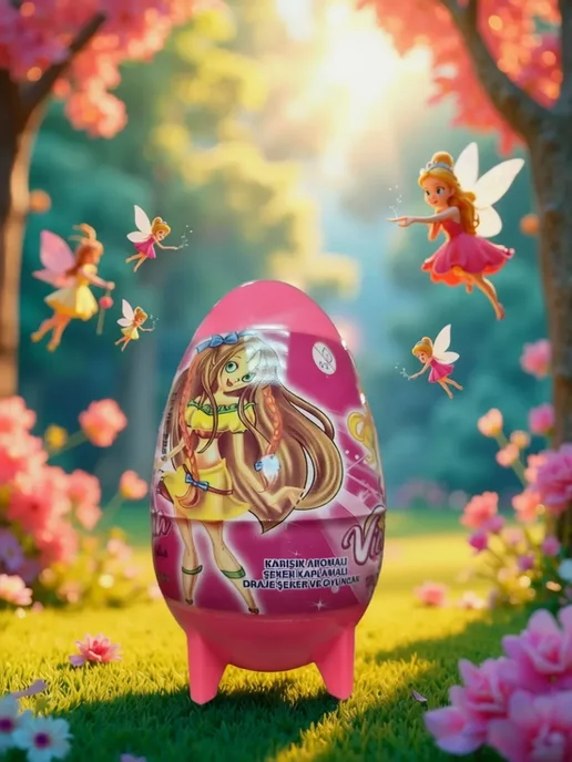 Chocolate eggs Яйцо VICTORIA с игрушкой и драже сахарное 1 шт, 1 шт, фото 2
