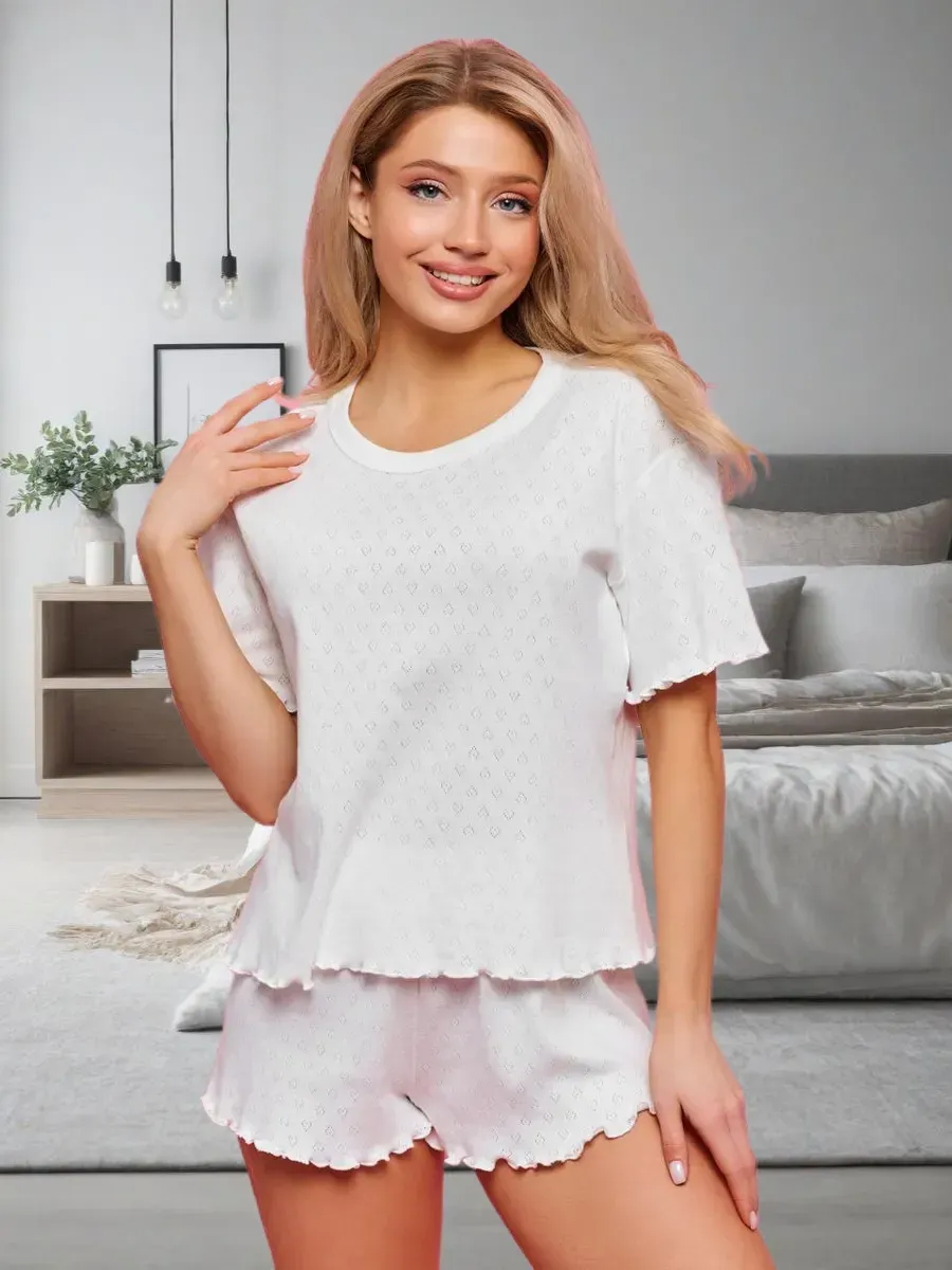 Пижама женская ажурная с шортами