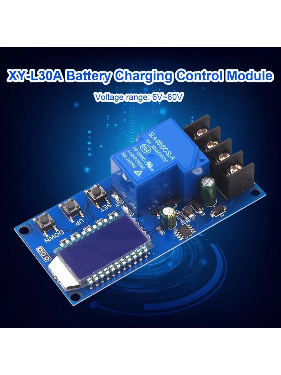 XY-L30A 30А контроллер зарядки для свинтовых иLi батарей с Ж