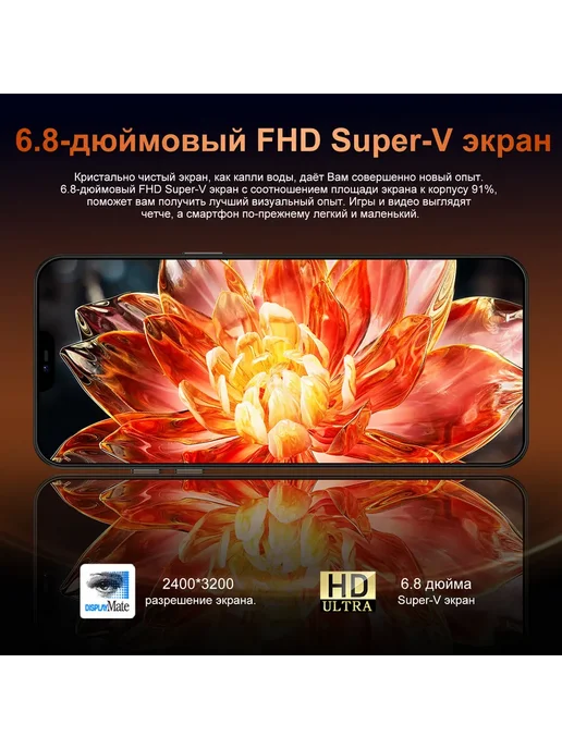 Смартфон YFQTXLW I17promax 7/512 ГБ, черный, фото 5