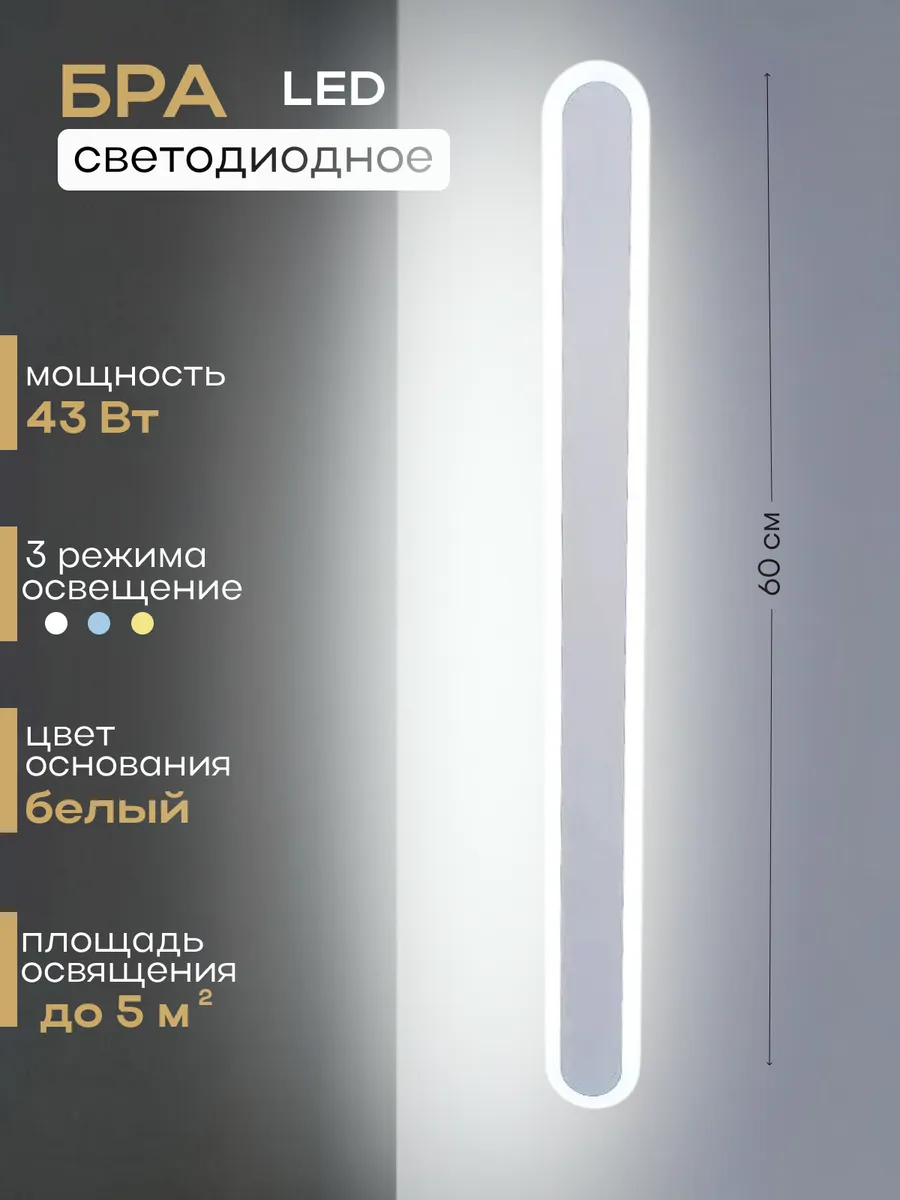 Светодиодный светильник бра настенный