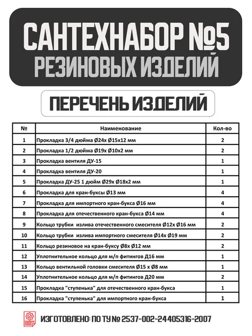 Сантехника Д Сантехнабор № 10, вариант, фото 3