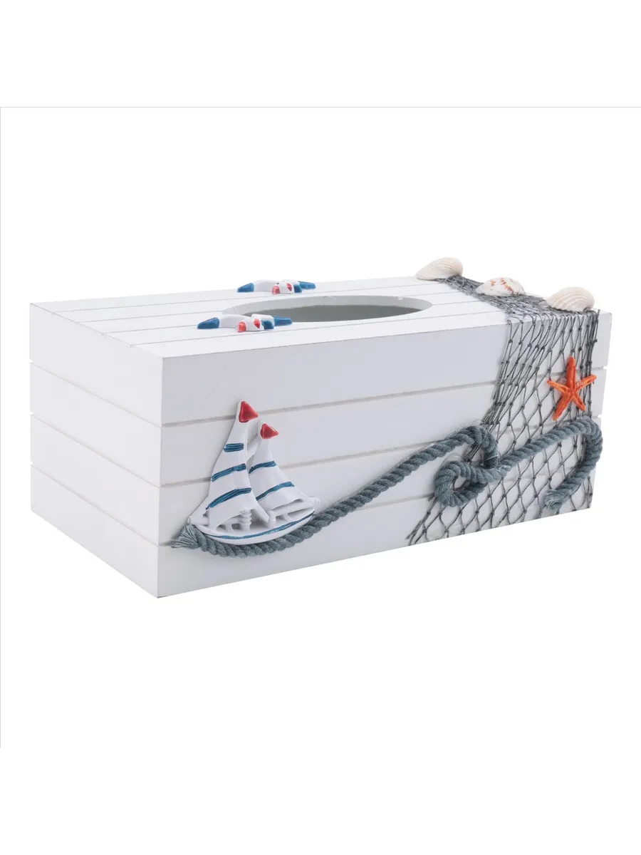 Mediterranean Style Marine Series Tissue Box Cover Paper