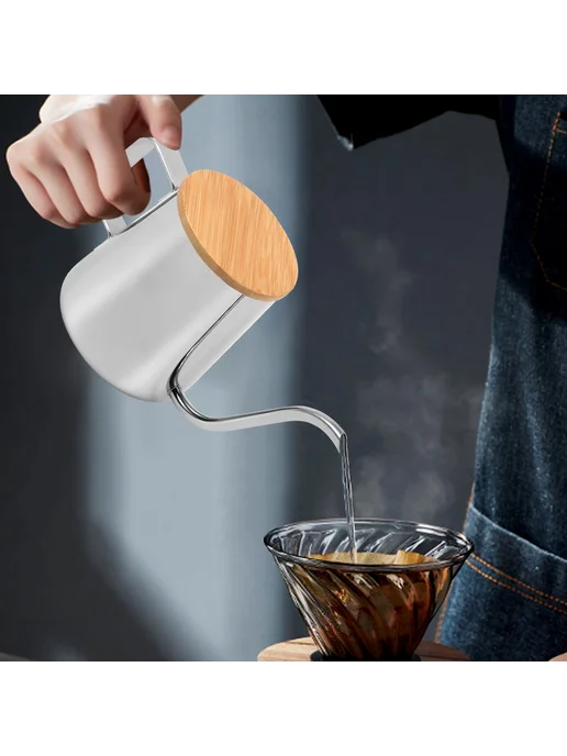 350Ml Long Narrow Spout Coffee Pot Gooseneck Kettle, 350 мл, фото 3