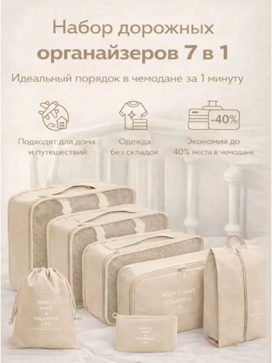 Органайзер для чемодана дорожный набор