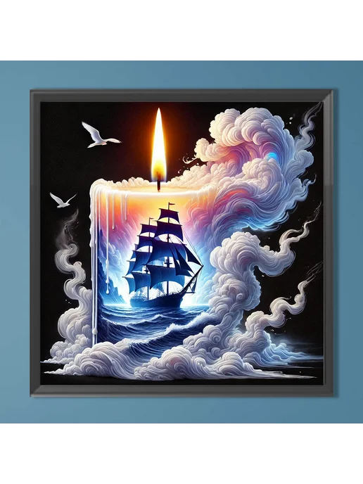 40x40см Канва с алмазами 5D DIY полная вышивка для дома, 40x40 см, фото 3