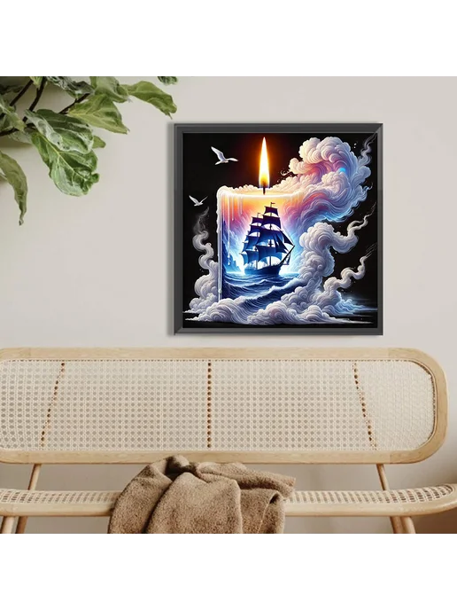 40x40см Канва с алмазами 5D DIY полная вышивка для дома, 40x40 см, фото 4