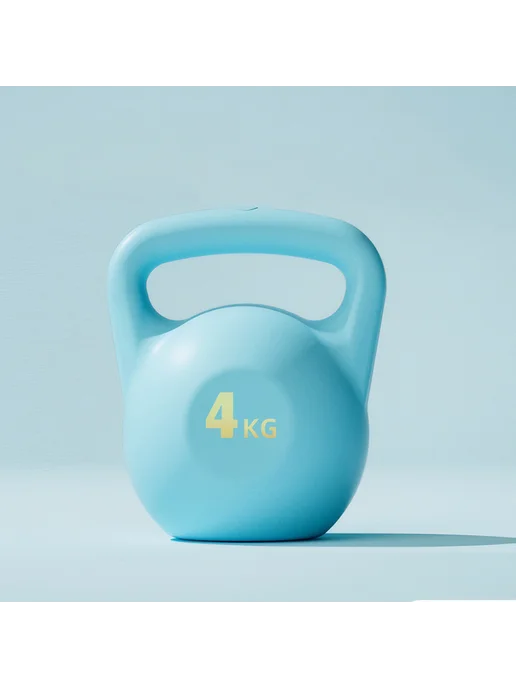 Гиря водяная Kettlebell для дома, нескользящая 4 кг (синяя), 4 кг, фото 3