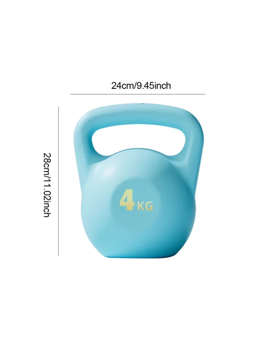 Гиря водяная Kettlebell для дома, нескользящая 4 кг (синяя), 4 кг, фото 7