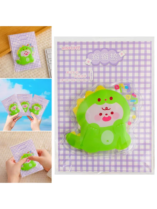 6 грелок для рук многоразовых карманных Green Dinosaur, зеленый, фото 4
