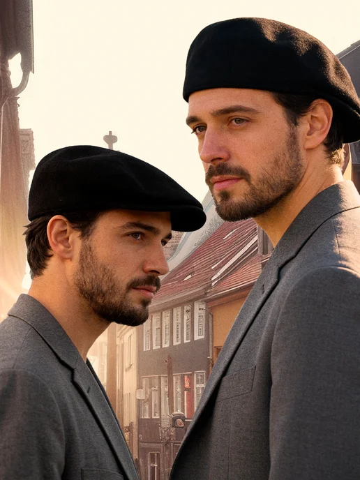 Bardo Берет KANGOL классический из шерсти осень - зима, черный, фото 5