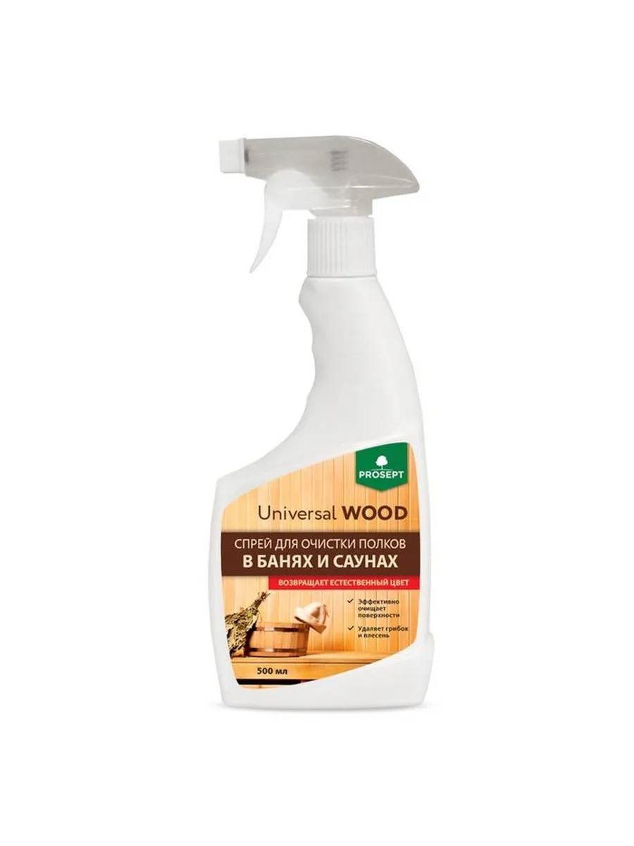 Средство для очистки полков Universal Wood, в банях и саунах