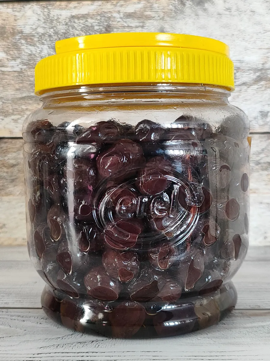 Çekirdekli Kurutulmuş Siyah Zeytin (L-M Boy), 900 g 2