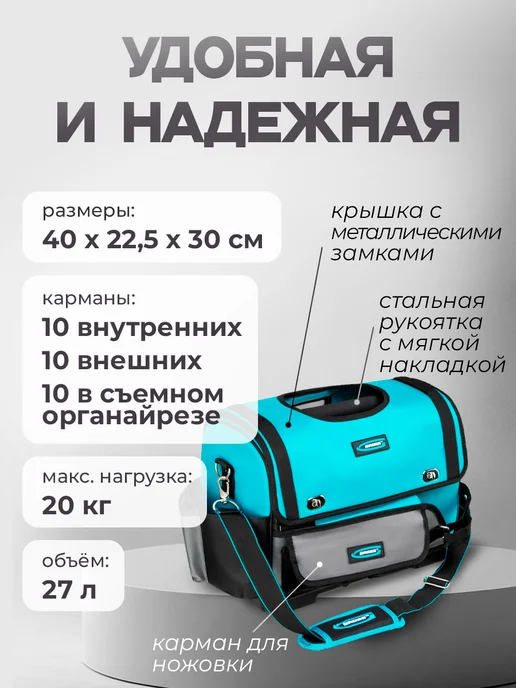 GROSS Сумка 90274, голубой, фото 2