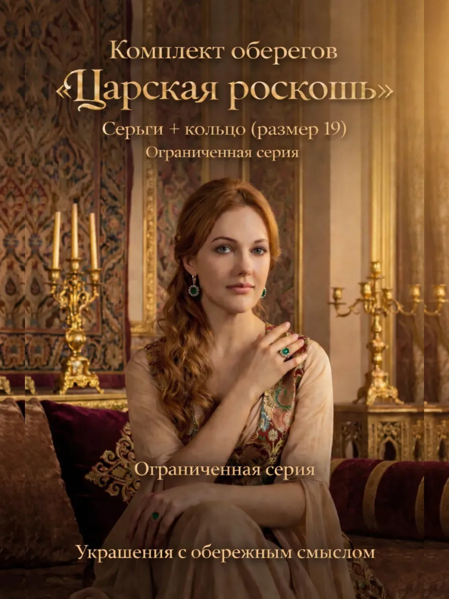 Комплект «Царская роскошь» — оберег силы для женщины