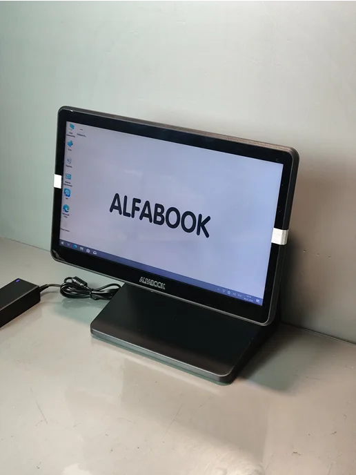 alfabook Pоs моноблок сенсорный 15,6 на intel i5, черный, фото 4