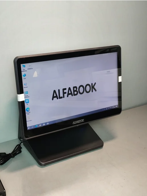 alfabook Pоs моноблок сенсорный 15,6 на intel i5, черный, фото 5