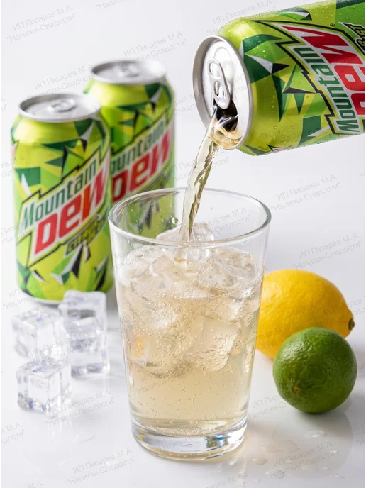 MOUNTAIN DEW Газированный напиток Citrus Blast, 3 банки, 330 мл, фото 2