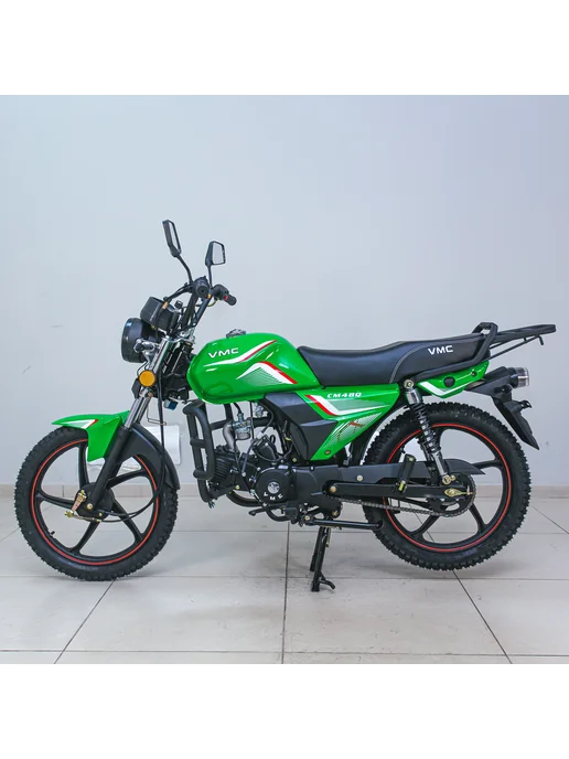 ТЕХНОМОТОРФ Мопед VMC RIVA-II CX Green 110 (49,9) см3, зеленый, фото 7