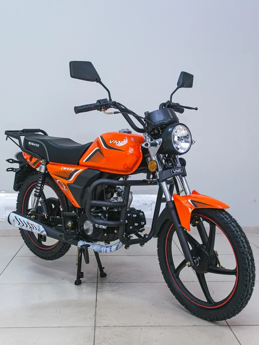ТЕХНОМОТОРФ Мопед VMC RIVA-II CX Green 110 (49,9) см3, оранжевый, фото 2
