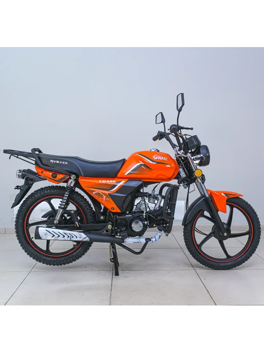 ТЕХНОМОТОРФ Мопед VMC RIVA-II CX Green 110 (49,9) см3, оранжевый, фото 3