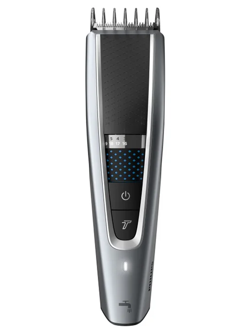 Philips Машинка для стрижки HC5630/15, 3 насадки, черная, серебристая, серый, фото 3