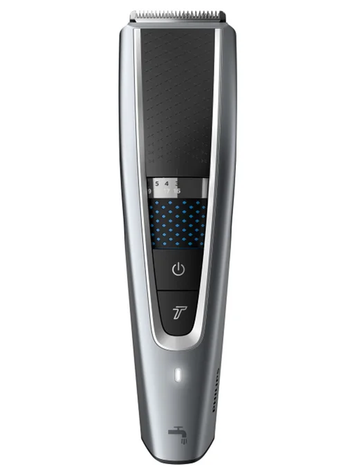 Philips Машинка для стрижки HC5630/15, 3 насадки, черная, серебристая, серый, фото 4