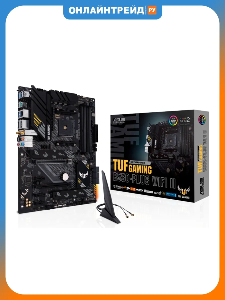 Asus Материнская плата TUF GAMING B550-PLUS WIFI II (AM4, ATX)