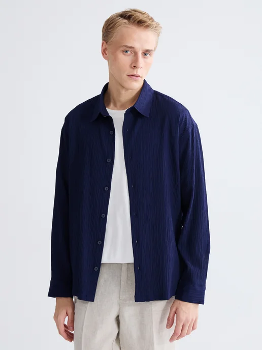 LC Waikiki Мужская рубашка regular fit, синий