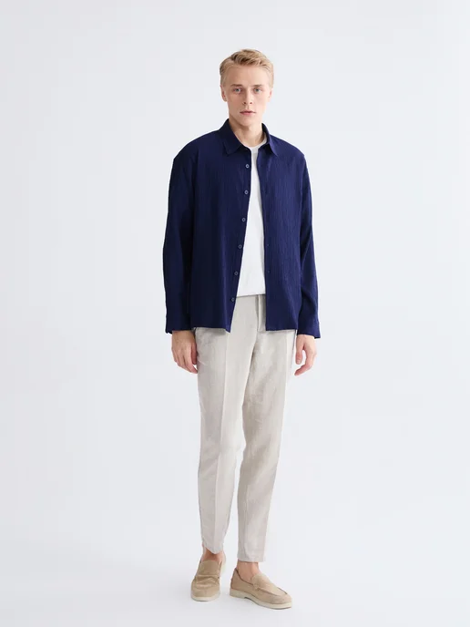 LC Waikiki Мужская рубашка regular fit, синий, фото 2