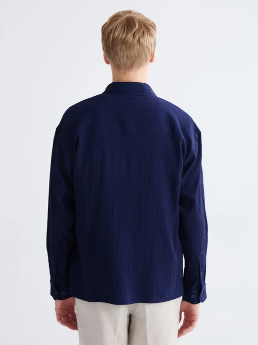 LC Waikiki Мужская рубашка regular fit, синий, фото 4