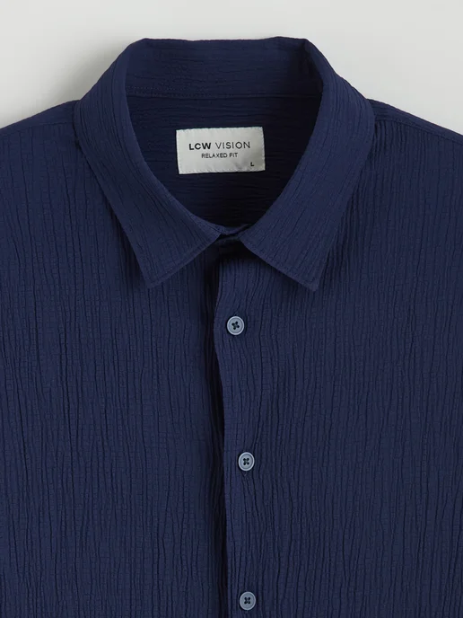 LC Waikiki Мужская рубашка regular fit, синий, фото 6