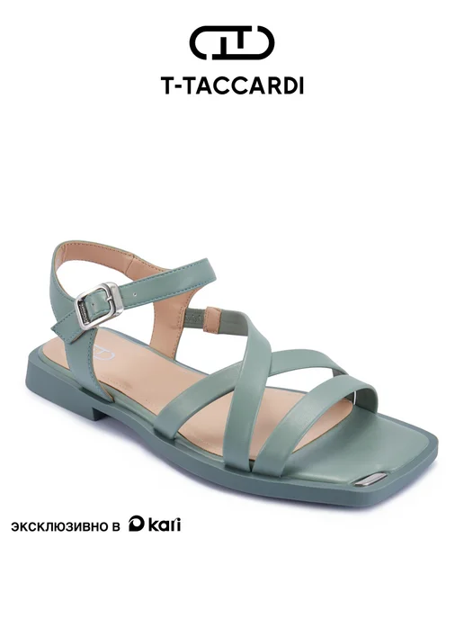 T.TACCARDI Босоножки женские летние на низком каблуке, зеленый, фото 8