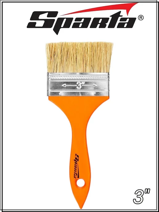 SPARTA Slimline 3" (75мм) Кисть плоская, оранжевый, фото 2