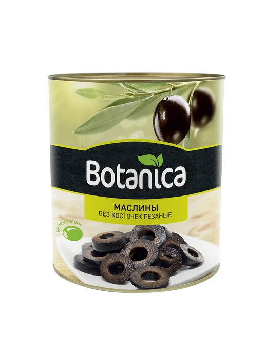 BOTANICA Маслины без косточки резаные, 3кг, 3 кг