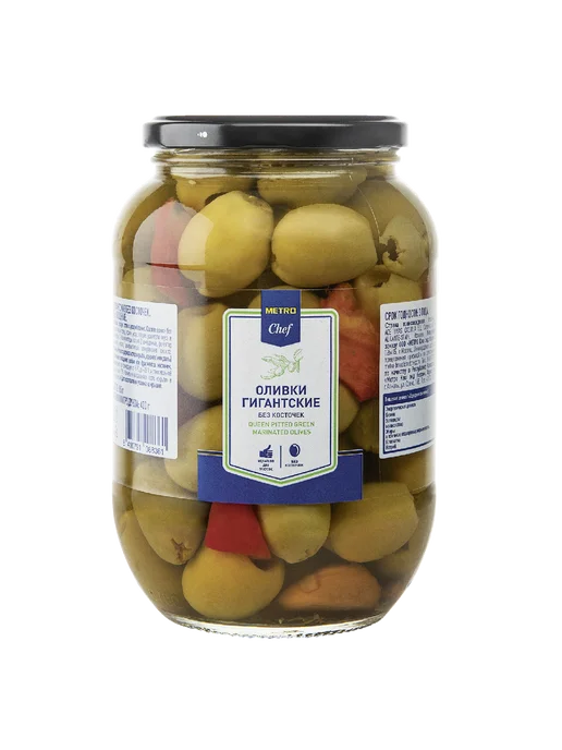 METRO Chef Оливки Гигантские без косточки, 835г, 835 г