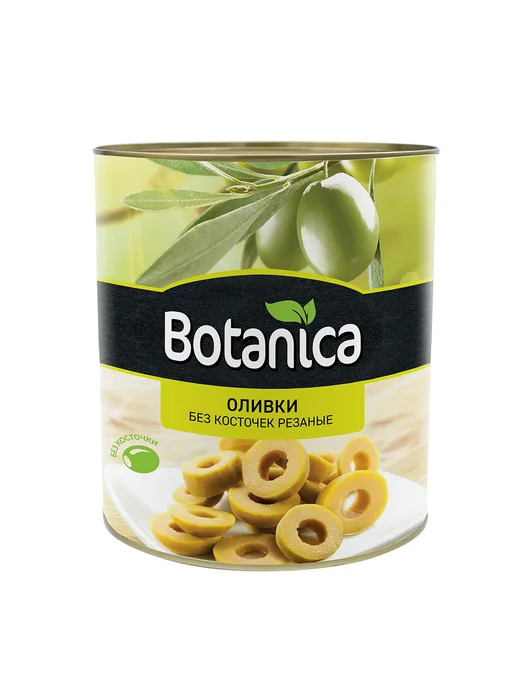 BOTANICA Оливки без косточек резаные, 3кг, 3 кг