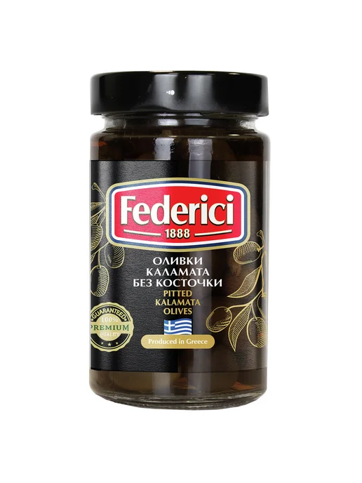 Federici Оливки Каламата без косточки, 290г, 290 г