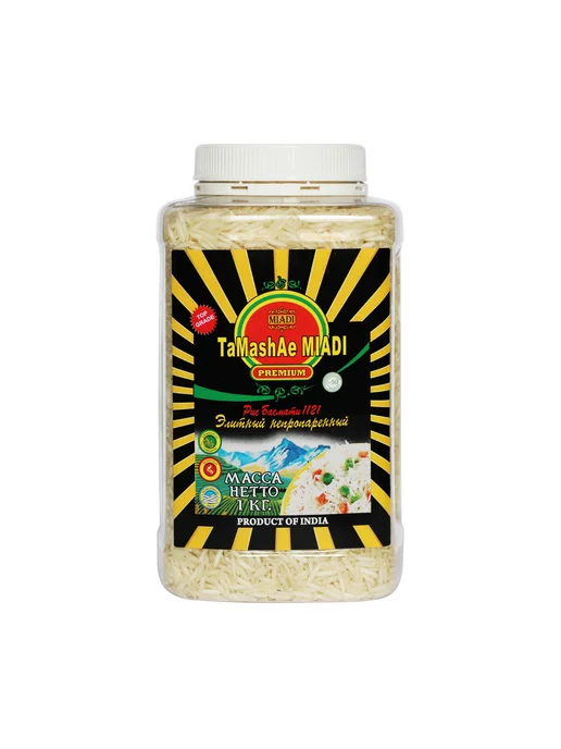 Tamashae Miadi Крупа рис Premium Басмати Элитный, 1кг, 1 кг
